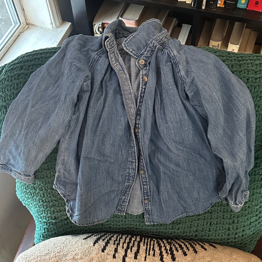 GAP kids toddler Organic Cotton Denim Shirt